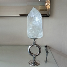 cristal quartzo energizador bade aro estanho polido - csaestanho